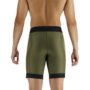 Pantalones cortos de gimnasio para hombre de la calle más vendidos, pantalones cortos de entrenamiento de compresión deportivos transpirables con patrón sólido para entrenamiento correr - Product Image 2