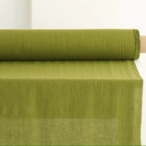 Venta al por mayor 100% tela de lino orgánico 292 cm ancho 200gsm ropa de cama Lisa vestidos sofás cojín 115 ''tejido hogar cortinas industria - Product Image 1