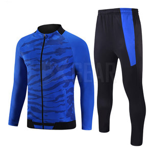 Chándal de sublimación para hombre de estilo callejero con chaqueta con cremallera y joggers delgados, perfecto para ropa informal y salidas de fin de semana - Product Image 1