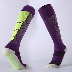 1 paire de bas de futsal Chaussettes de football longues antidérapantes pour le sport, le football, la cheville et la jambe Protège-tibia Protecteur de compression avec 100% polyester - Product Image 5