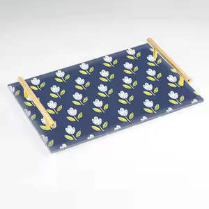 Best-Selling Floral Design Serving <b>Tray</b> for Hotels Weddings Restaurants for Table Top Display Ramadan Celebrations for Christmas - Product Image 1