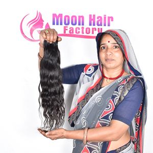 Cheveux humains vierges non traités, non chimiques, provenant de temple du sud de l'Inde, disponibles en gros, prix de vente - Product Image 2