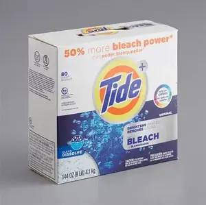 Detergente en Polvo para Ropa Tide Plus Bleach, Original, 89 Lavados, 144 oz - Product Image 6