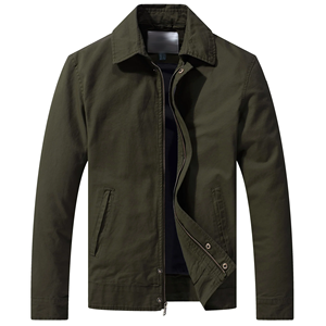 Custom OEM Design 100% Cotton Men's Solid Olive Green Color <b>Slim</b> <b>Fit</b> <b>Jackets</b> With Pockets <b>Jacket</b> Surplus Stocks From Bangladesh - Product Image 1