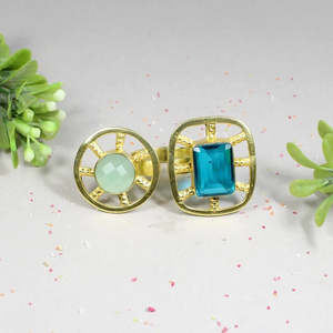 92.5 <b>Sterling</b> <b>Silver</b> Hydro <b>Ring</b> Tanzanite Rectangle Cushion Cut Bezel <b>Set</b> Rhodium Plated High Grade Quality 14X10 MM 10 Gm - Product Image 2