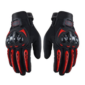 Gants de moto en cuir respirant à coque rigide pour l'hiver et l'été, course, écran tactile, gants de motocross - Product Image 3