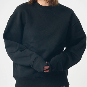 Sudaderas de manga larga con diseño personalizado para mujer Sudadera de mujer con cuello redondo y forro polar de algodón - Product Image 2