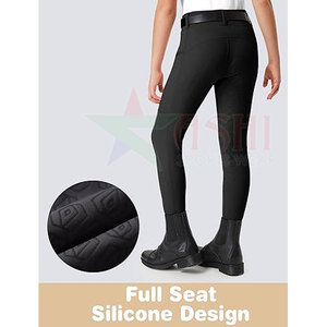 Leggings de Equitación para Mujer, Pantalones de Entrenamiento Ecuestre Elásticos, Cómodos, Impermeables, Resistentes al Viento, de Spandex/Poliéster - Product Image 2
