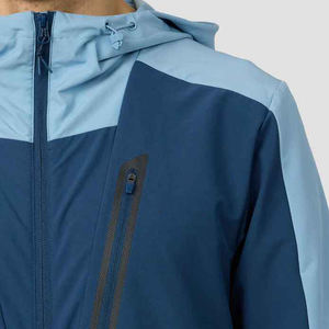 Ensemble de survêtement de sport d'extérieur en nylon à manches longues personnalisable avec fermeture éclair pour hommes, ensemble coupe-vent deux pièces pour hommes - Product Image 6