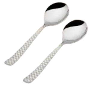 Cuchara grande de acero inoxidable para servir, el mejor material, espejo pulido con acabado plateado espejado para servir comida en fiestas - Product Image 1