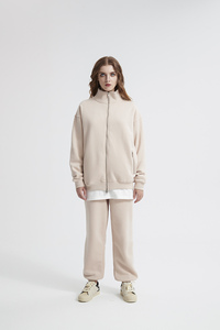 Pull-over cardigan à col montant style américain Manteau de sport ample tendance printemps et automne pour hommes et femmes Personnalisation professionnelle - Product Image 4