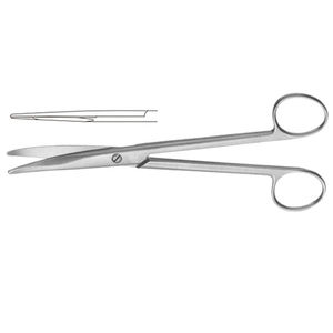 Mayo กรรไกรผ่ากรรไกรใบมีดโค้งงอสแตนเลสผ้าซาตินผ้าตัดแผลทำฟันผ่ามงกุฎใบมีดหยักกรรไกร - Product Image 2