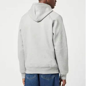 Sudadera con capucha térmica Premium de gran tamaño personalizada 100% algodón 400 Gsm para hombre sin cordón hombro caído bordado invierno - Product Image 4