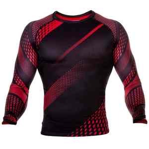 Último diseño Rash Guard Fighting Wear Compresión Rush Guard Por encargo Mangas largas En blanco Mma Rush Guard Hombres - Product Image 5