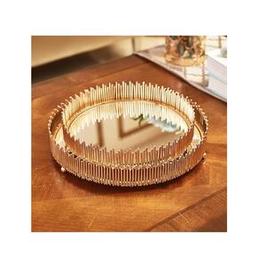 Plateau de service pour thé et café en métal de haute qualité à prix attractif Design avantageux pour la décoration de la maison - Product Image 1