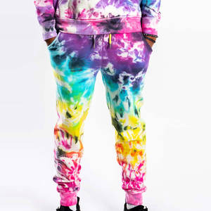 Hombres Otoño Invierno Fleece Thicken Tie Dye Chándales en el mejor precio Hombres Wear Tie Dye Chándales Set Precio barato para la venta - Product Image 6