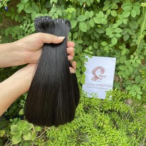 Paquetes de cabello humano liso de hueso, cabello vietnamita virgen recto sedoso dibujado doble con estilos de ondas sueltas naturales italianas - Product Image 2
