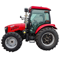 Tracteur agricole 4x4 de 70 à 100 CV à prix d'usine avec accessoires en option, tracteur diesel personnalisé pour l'agriculture