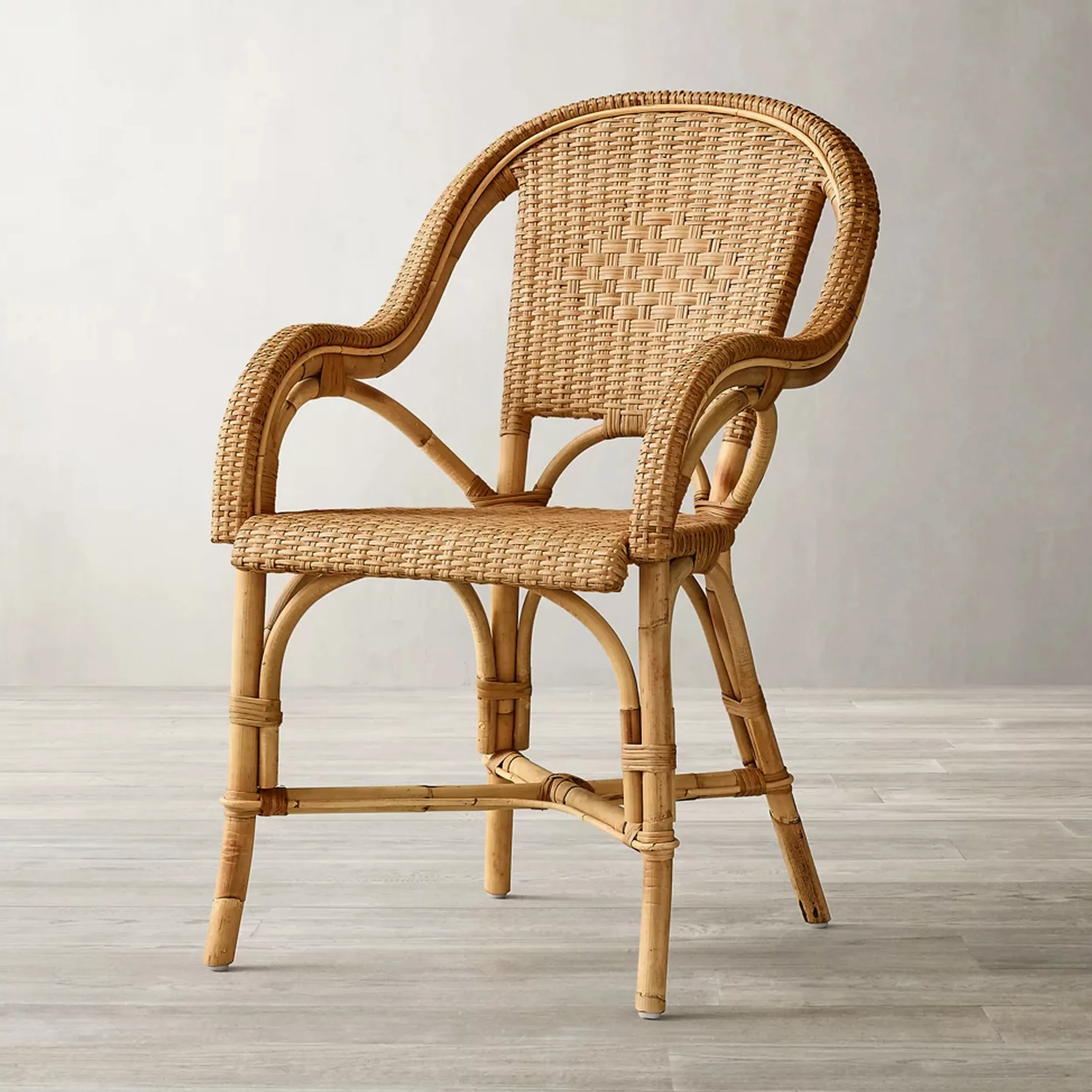 Dining Chair Arm Natural Rattan Outdoor Furniture Best Quality-Ciara