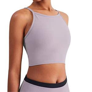 Conjunto Deportivo Personalizado al por Mayor para Niñas, Sujetador Deportivo y Pantalones Cortos, Cómodo, Elástico, para Gimnasio, Entrenamiento, Fitness, Yoga - Product Image 3