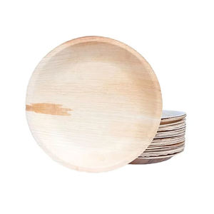 Assiettes jetables rondes écologiques et durables Vaisselle biodégradable compostable pour événements, restauration et usage domestique - Product Image 3