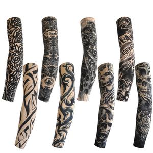 Venta al por mayor elástico poliéster Spandex protección UV manga del brazo verano resistente al sol compresión brazo mangas sublimación diseño - Product Image 6