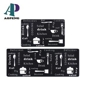 Tapis de bureau anti-fatigue de luxe personnalisé en PVC avec finition simili cuir, coussin en éponge SBR, tapis de position assise-debout, nouveauté, confort intérieur - Product Image 2