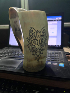 Taza de Cuerno Africano Ecológica de Lujo para Café, Té, Vino, Cerveza - Diseño Animal Tallado a Mano, Colores y Logotipo Personalizables, Artesanía Múltiple - Product Image 2