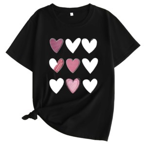 Superventas 100% algodón transpirable verano camiseta mujeres camisetas de gran tamaño silicona 3D camisa máquina de impresión reflectante - Product Image 6