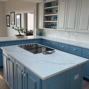 SILO Design moderne Calacatta Prime Quartz grande dalle 2cm/3cm Surface polie comptoirs de maison - Product Image 6