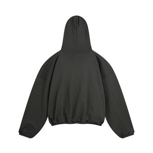 Sweat à capuche de luxe en coton polaire de haute qualité sans ficelle Sweat à capuche unisexe personnalisé surdimensionné - Product Image 1