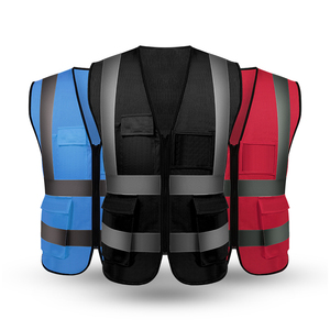 เสื้อกั๊กนิรภัยทำจากวัสดุโพลีเอสเตอร์2024คุณภาพสูงออกแบบได้ตามที่คุณต้องการน้ำหนักเบาขายส่งตาข่ายโลโก้ - Product Image 1