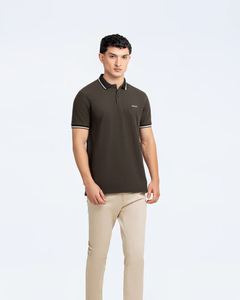 Chemise de golf pour homme en coton respirant avec broderie personnalisée, logo personnalisé, vêtements de golf, polo en coton de haute qualité - Product Image 4