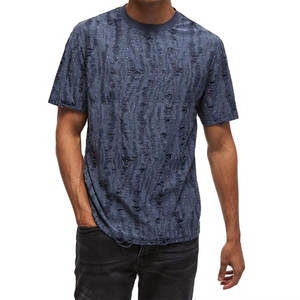 Prix de gros T-shirt homme vieilli léger 100% coton nouveau style - Product Image 2