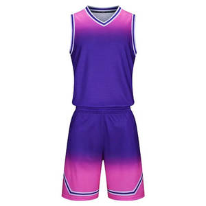 Uniforme de basket-ball pour hommes de bonne qualité, entièrement personnalisé, tendance, anti-rides, vente chaude, uniforme de basket-ball de haute qualité - Product Image 1