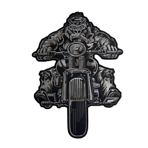 Parches multicolores para motocicleta Biker Gorilla, chalecos traseros cosidos con plancha grande, fácil aplicación para Chaqueta estilo rebelde - Product Image 1