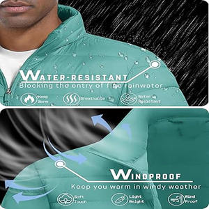 Nouvelle conception de veste à bulles pour hommes imprimée, services OEM, dernier modèle de veste à bulles pour hommes à manches longues - Product Image 2