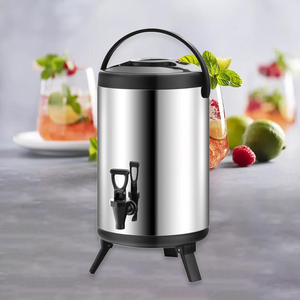 Tonneau commercial moderne en acier inoxydable pour le thé au lait personnalisable blanc noir pour la restauration d'hôtel commerce instantané stockage de gaz chaud chaud - Product Image 2
