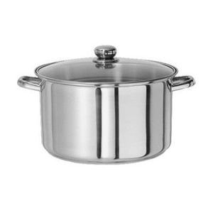 Casserole de forme ronde faite avec un couvercle et une poignée en acier inoxydable de grande qualité - Product Image 1