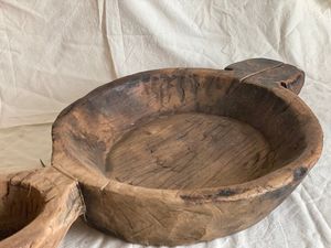 Bol à pâte en bois CASUAL PARFAIT POLYVALENT ARTISANAT Fait à la main pour fruits ou salades Vintage Ferme rustique de haute qualité - Product Image 5