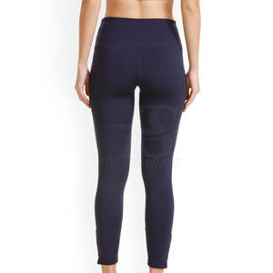 <b>Low</b> MOQ High Quality Casual Breathable Knitted Mid <b>Waist</b> Women's Fitness <b>Leggings</b> - Product Image 3