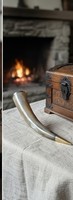 Corne de Viking Art Déco Faite à la Main, Écologique, Lavable, Légère, Durable, Imperméable pour Mariages et Fêtes en Extérieur