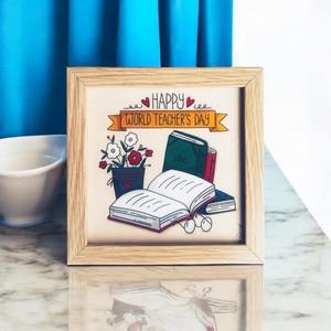 Premium Quality Wooden hand carved Table top and <b>Wall</b> hanging <b>photo</b> <b>frames</b> in Natural colors - Product Image 1