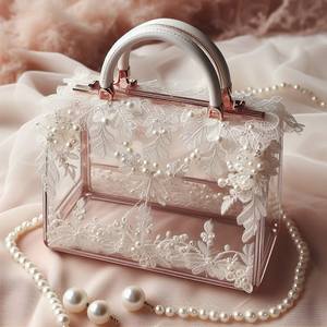 กระเป๋าคลัทช์ทำด้วยมือทำจากเรซินธรรมชาติหรูหราพร้อมงานปักที่เป็นมิตรกับสิ่งแวดล้อมดีไซน์ปรับแต่งได้ราคาดีที่สุด - Product Image 3