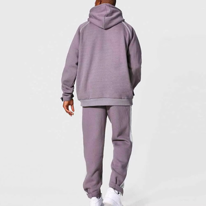 Conjunto de chándal de dos piezas de ropa de calle de último diseño de alta calidad conjunto de chándal de gran tamaño transpirable con etiqueta personalizada para hombres - Product Image 6