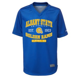 Albany State University เสื้อยืดระบายอากาศได้ดี, เสื้อทีมวิทยาลัย hbcu สำหรับฤดูร้อนขายส่งเสื้อกีฬา - Product Image 6