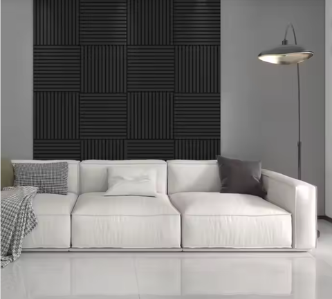 Contemporary Modern Home Furnishing Acoustic Panels Hot Rubber Pine Wood MDF Sound Absorbing Wall Panels for Contemporary