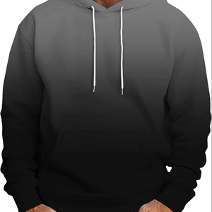 เสื้อฮู้ดผ้าฟลีซผ้าฝ้าย100% ระบายอากาศโอเวอร์ไซส์ฮิปฮอปเสื้อสเวตเชิ้ตลำลองฤดูหนาวมีกระเป๋าโอเวอร์ไซส์ OEM ออกแบบได้ตามที่ต้องการ - Product Image 4