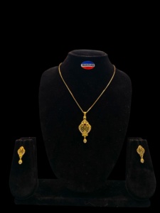 Micro colgante de lujo, collar de oro de latón, collar clásico de piedra Natural para mujer, regalos para mamá - Product Image 3