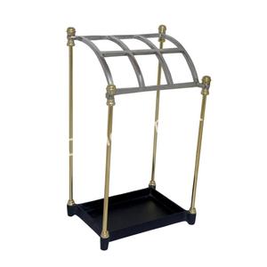 Porte-parapluie en métal de qualité supérieure plaqué argent et or nouveau présentoir de sol unique porte-parapluie prix de gros - Product Image 6